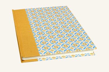 Preview: Schönes schreibbuch curry rauchblau Papeterie Schreibweise